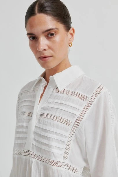 SECOND FEMALE Martha Blouse: білий сорочка для жінок