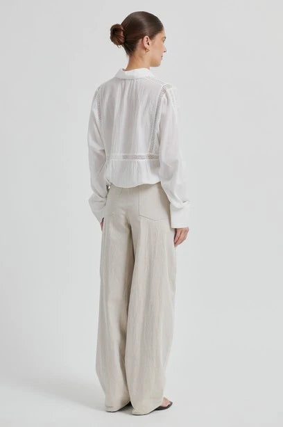 SECOND FEMALE Martha Blouse: білий сорочка для жінок