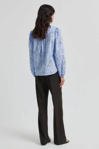 SECOND FEMALE Livina Shirt: blau camisa per a dona