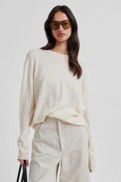 SECOND FEMALE Bacoli Shorts: beige trousers for women