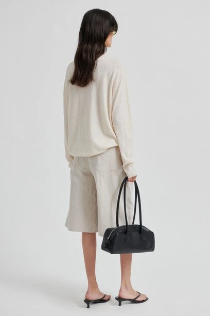 SECOND FEMALE Bacoli Shorts: beige trousers for women