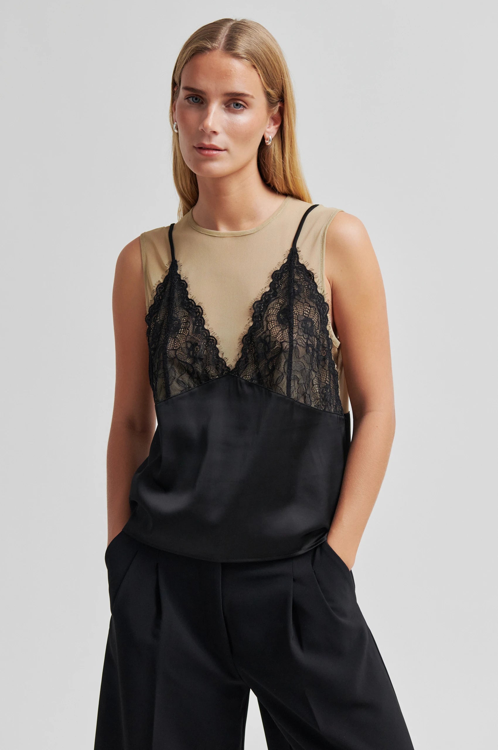 SECOND FEMALE Gracea TOP Black: black blouse for women