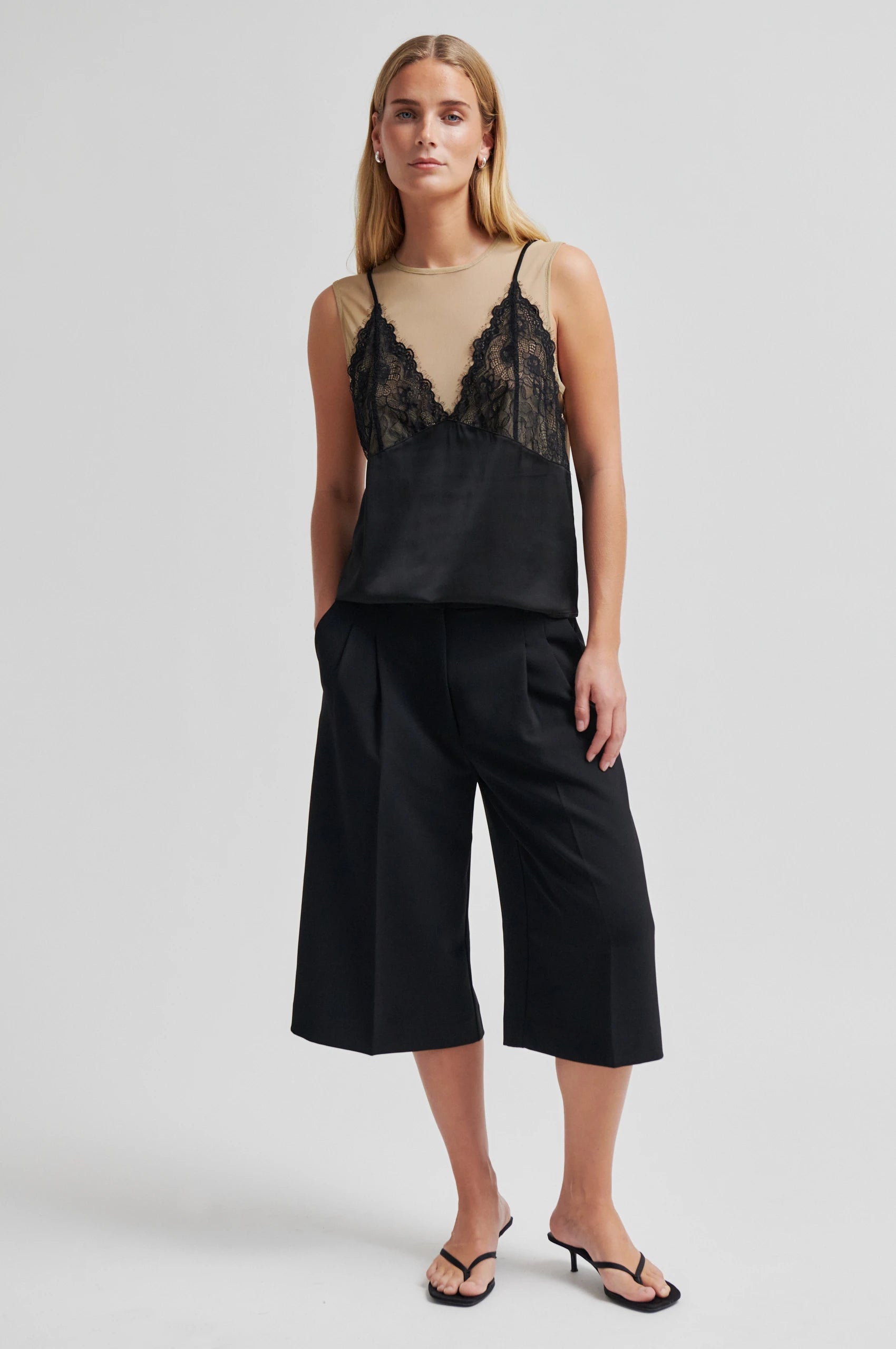 SECOND FEMALE Gracea TOP Black: black blouse for women