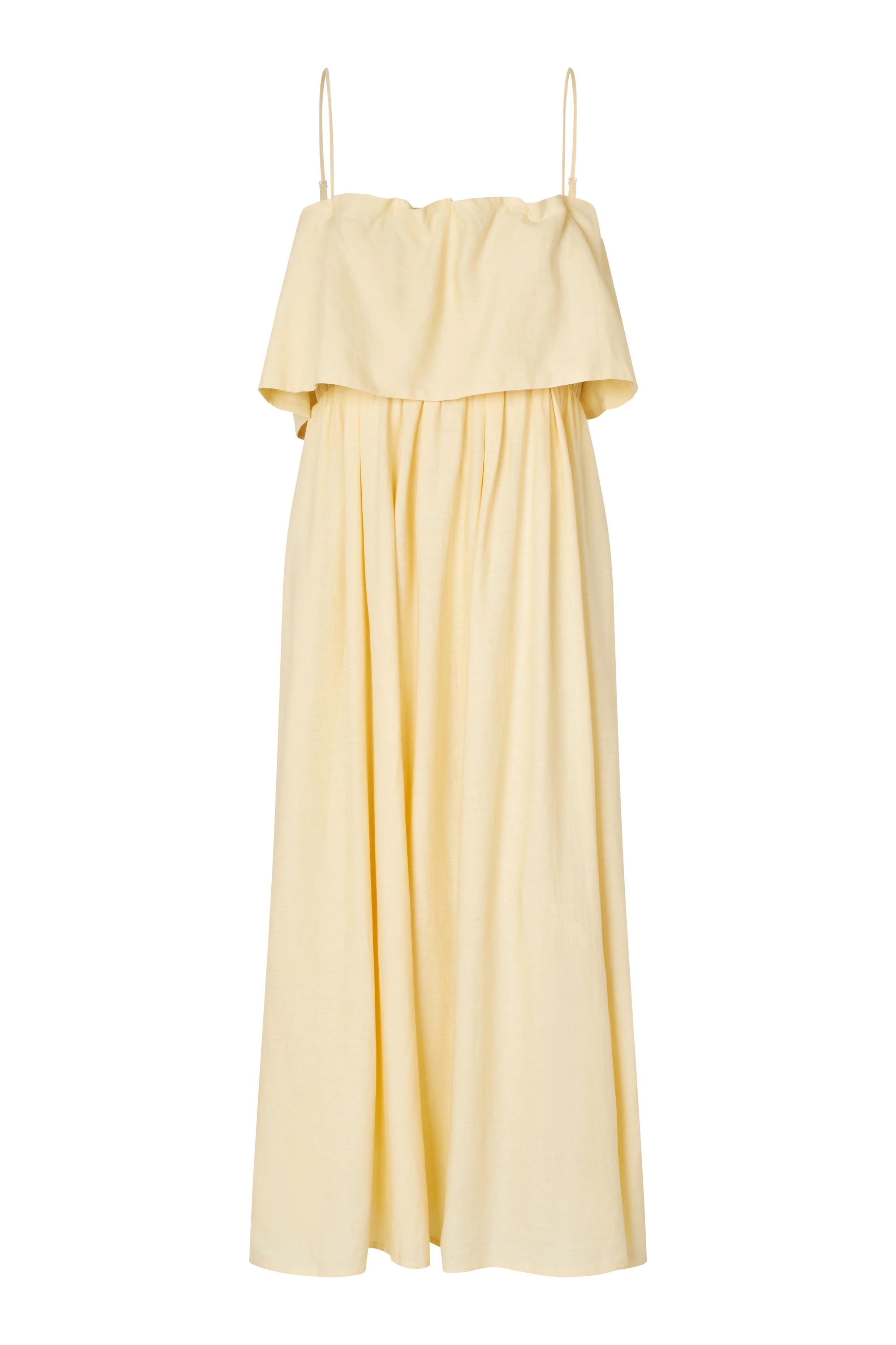 SECOND FEMALE AIE Dress Alabaster Gleam: amarillo dress for women