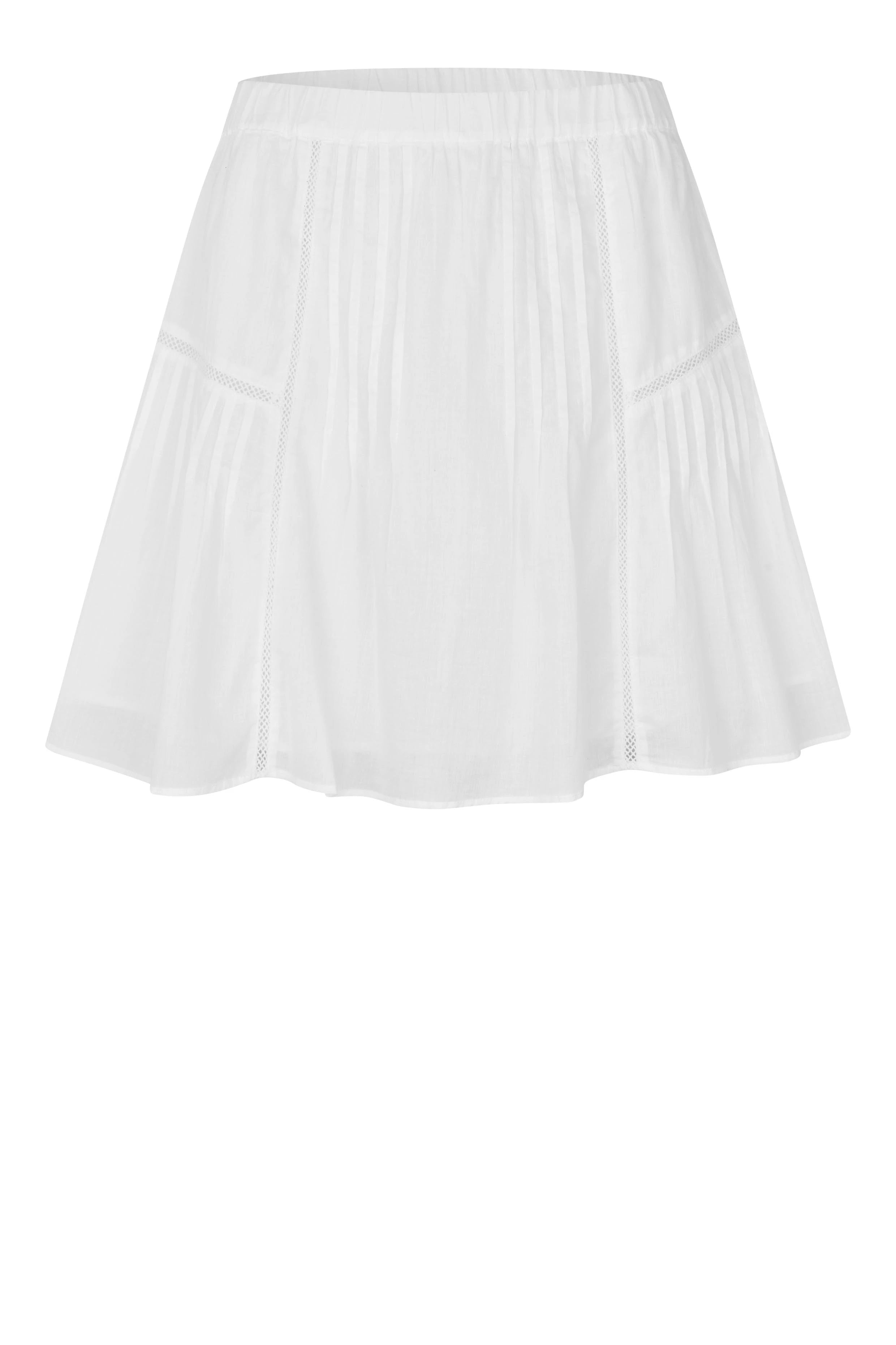 SECOND FEMALE Kristell Skirt White: білий спідниця для жінок