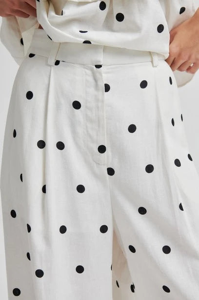 SECOND FEMALE Salliy Troussers White Allysum: white trousers for women