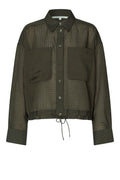 SECOND FEMALE Valaia Shirt Black Olive: svart camisas för dam