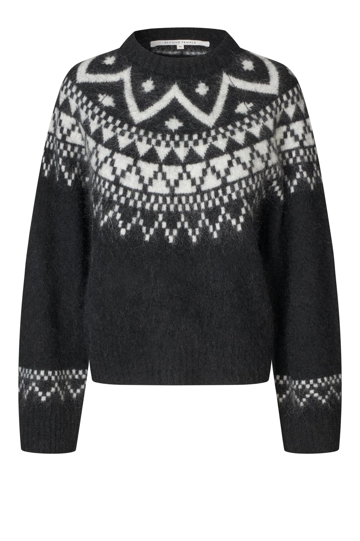 SECOND FEMALE | JERSEYS | MUJER | KALIA KNIT BLACK | NEGRO