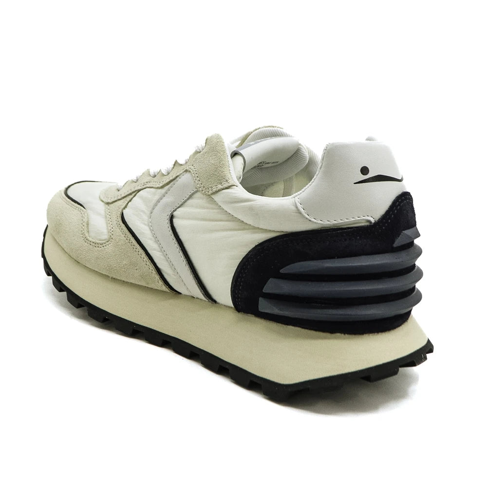 VOILE BLANCHE Paris Power MAN Suede/nylon OFF White-blue: синий кроссовки для мужчин