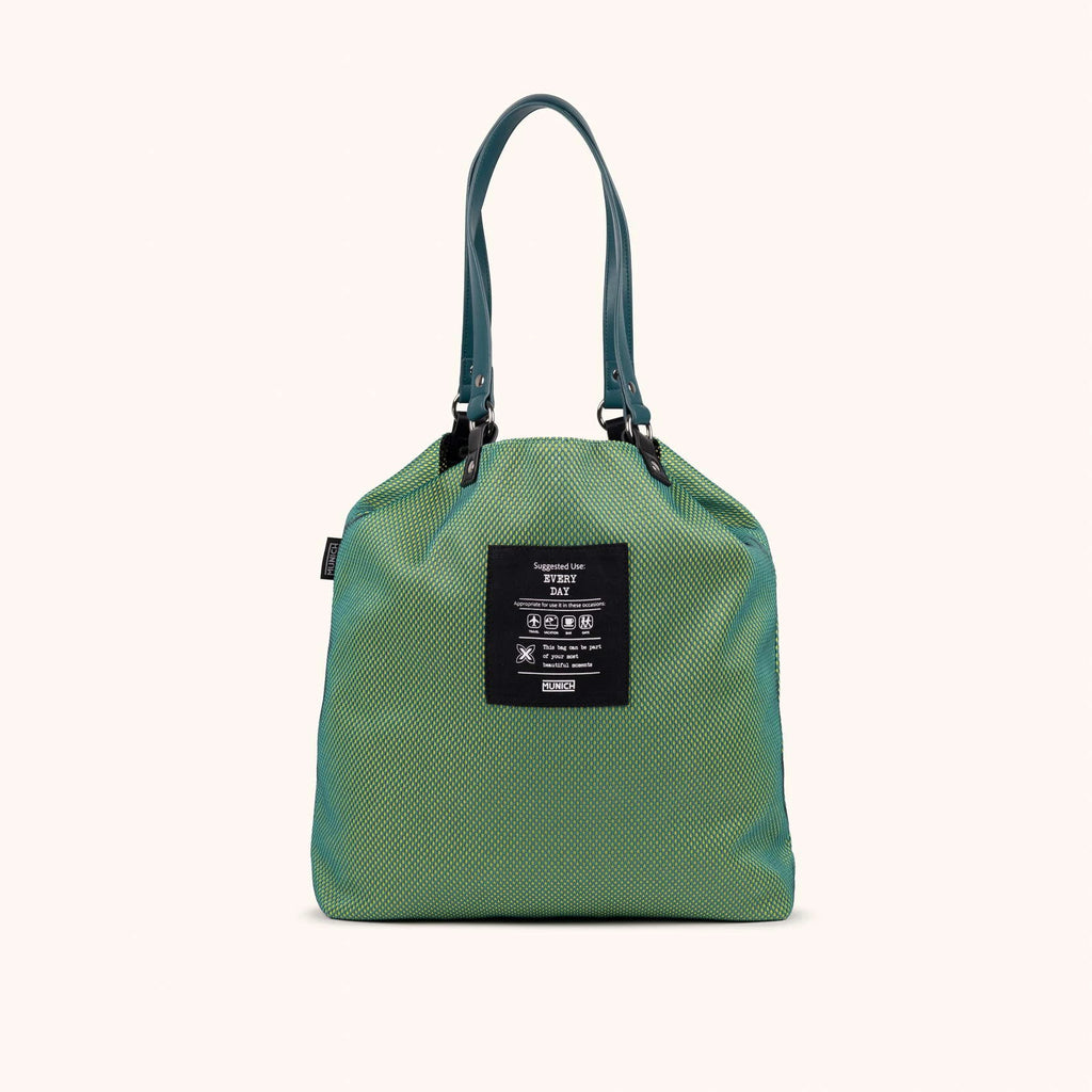 MUNICH GOGO SPIN Reversible TOTE BAG: verd bossa per a dona