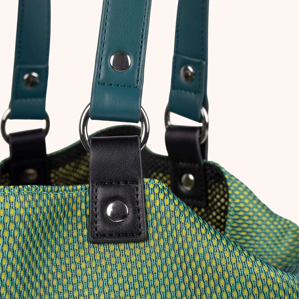 MUNICH GOGO SPIN Reversible TOTE BAG: verd bossa per a dona