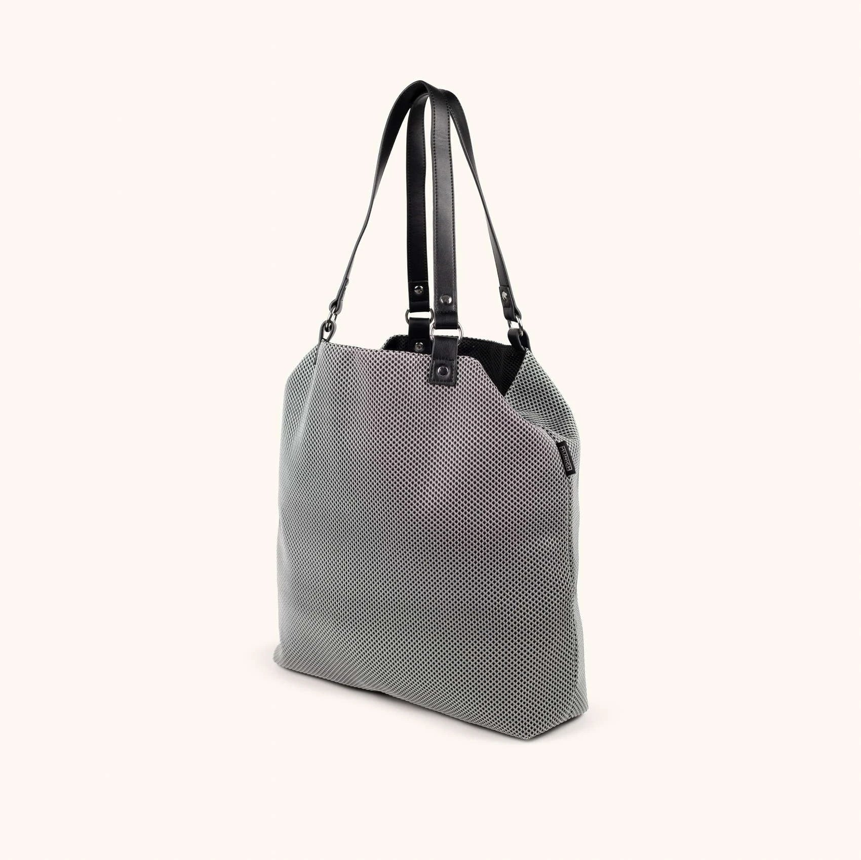 MUNICH GOGO SPIN Reversible TOTE BAG: grey bag for women