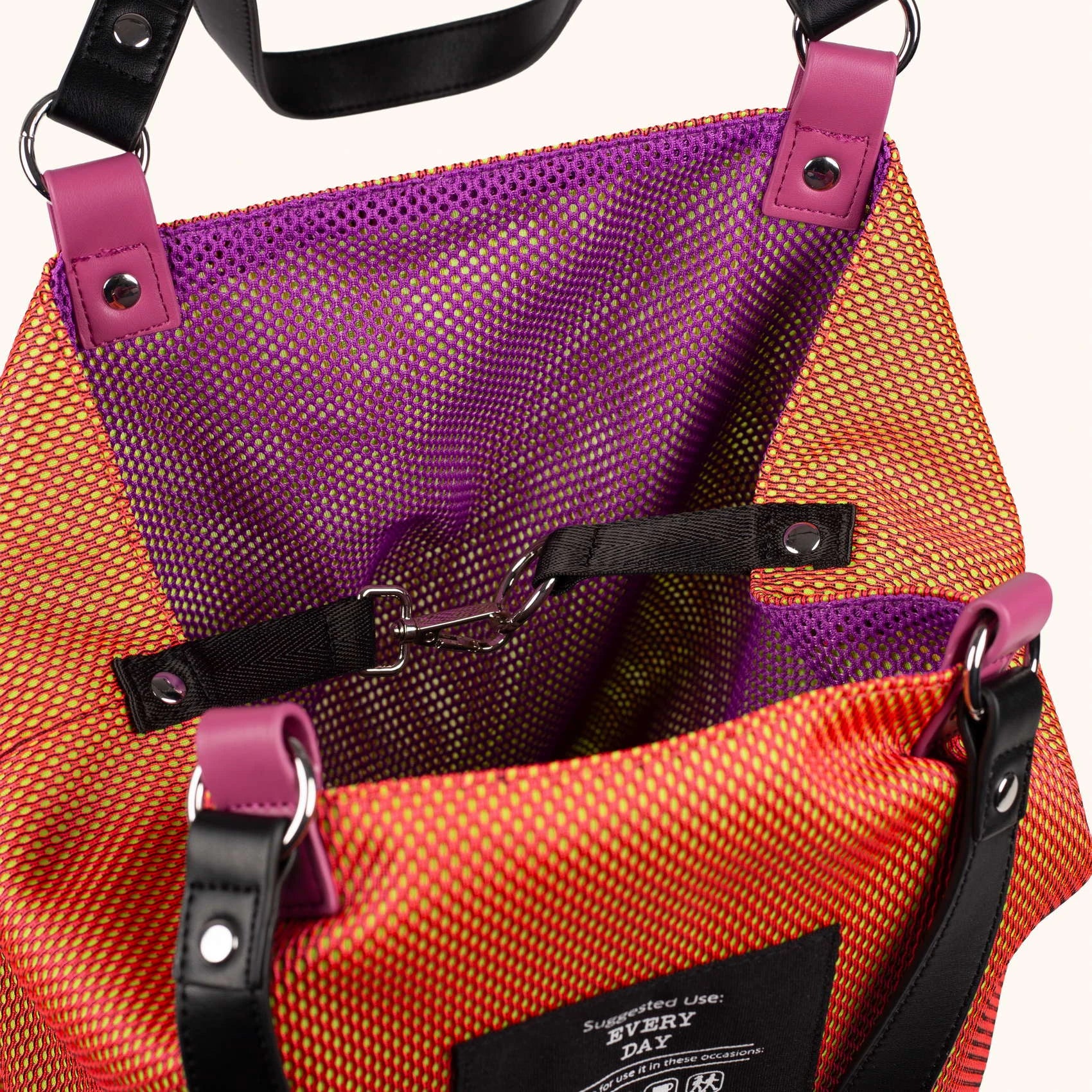MUNICH GOGO SPIN Reversible TOTE BAG: naranja bag for women