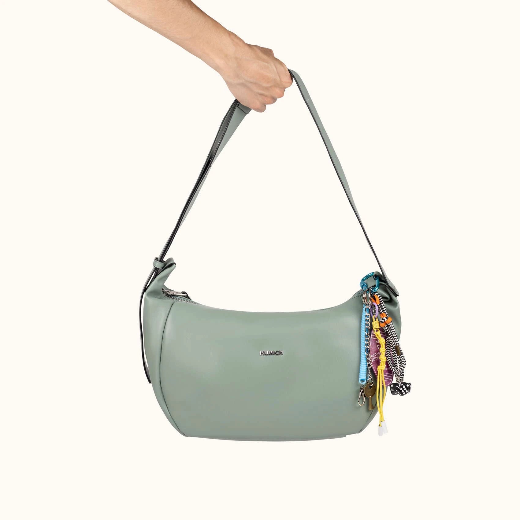MUNICH Charms HOBO: green bag for women
