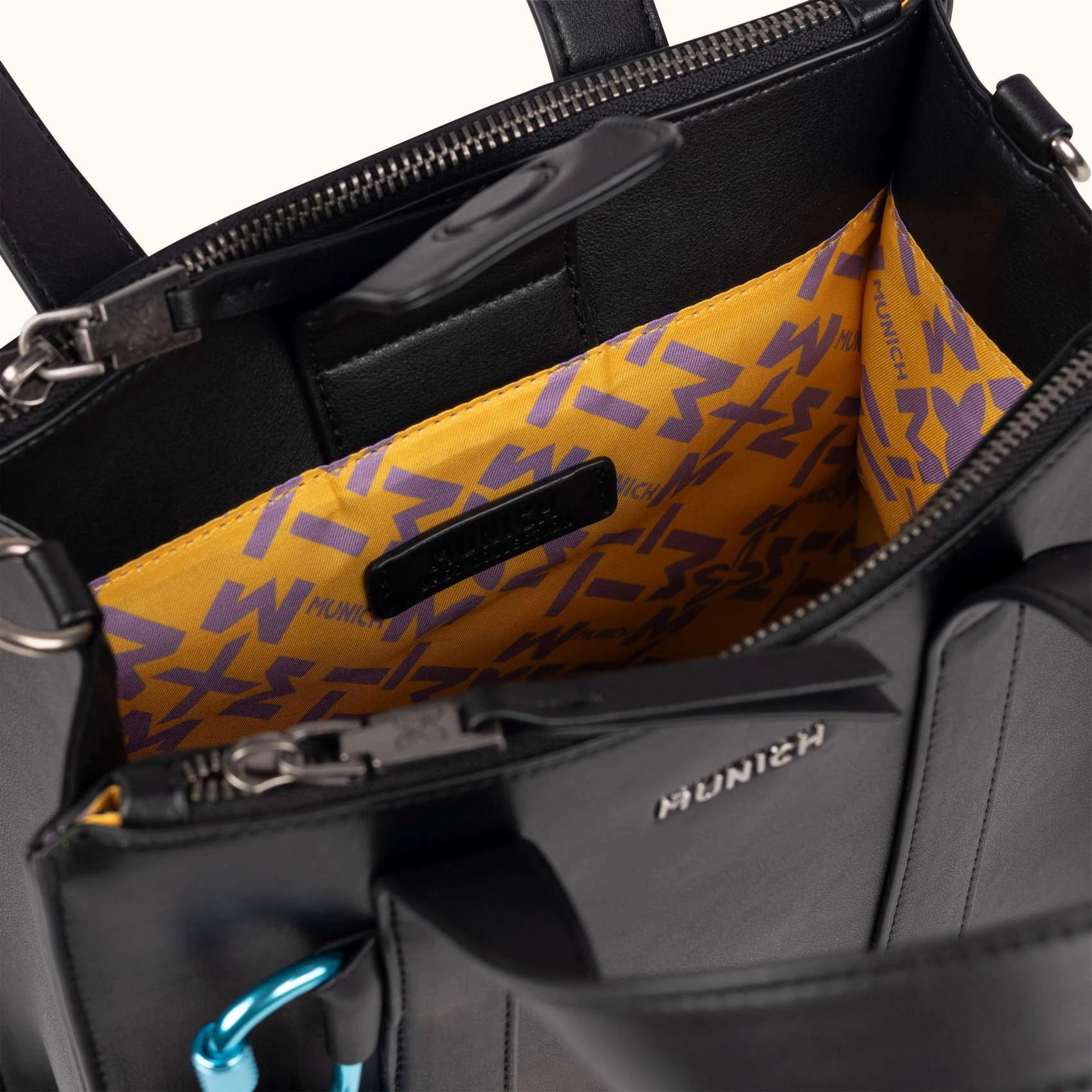 MUNICH Charms Crossbody TOTE: black bag for women
