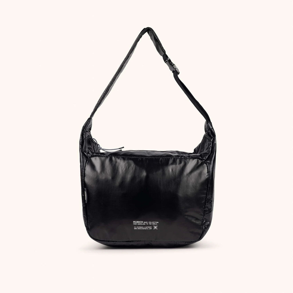 MUNICH DEEP Recycled HOBO: sort taske til kvinder