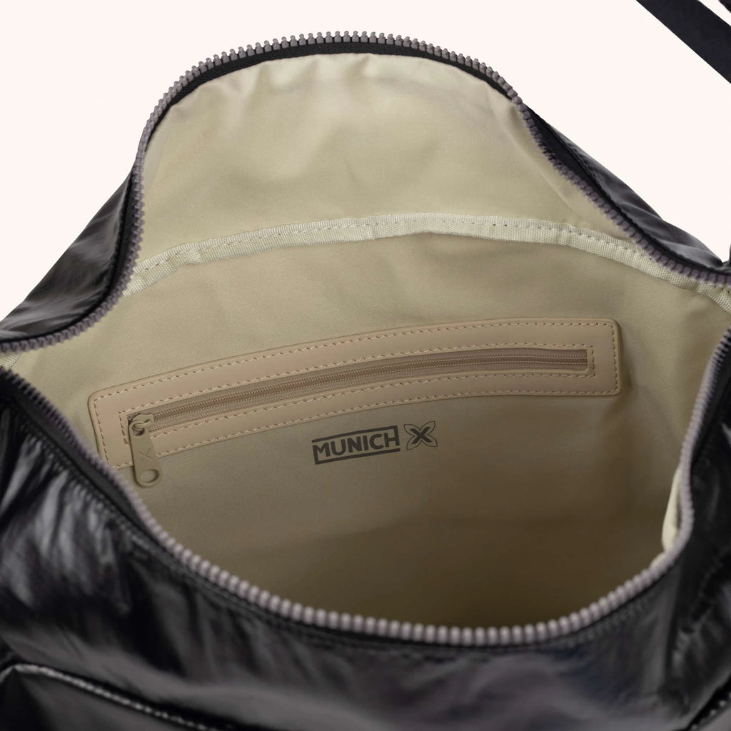 MUNICH DEEP Recycled HOBO: sort taske til kvinder