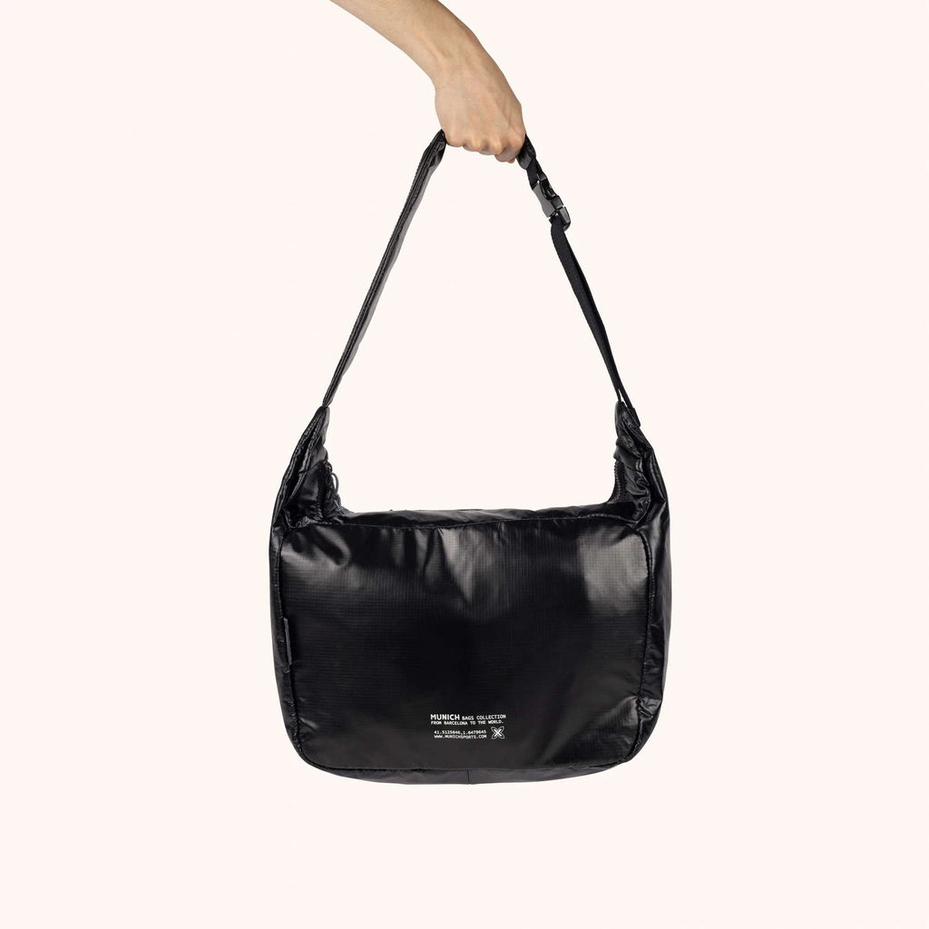MUNICH DEEP Recycled HOBO: sort taske til kvinder