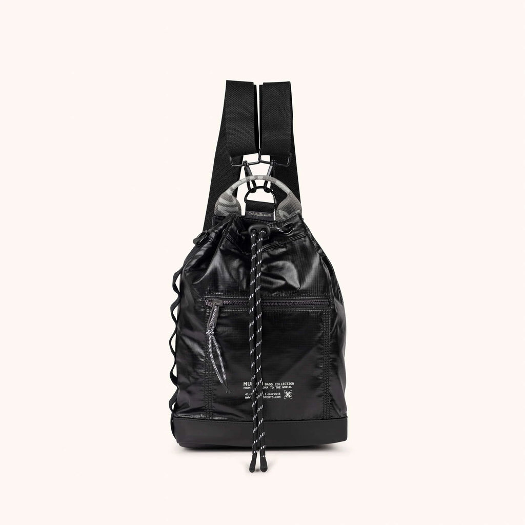 MUNICH DEEP Recycled Drawstring Backpack: zwart mochila voor dames