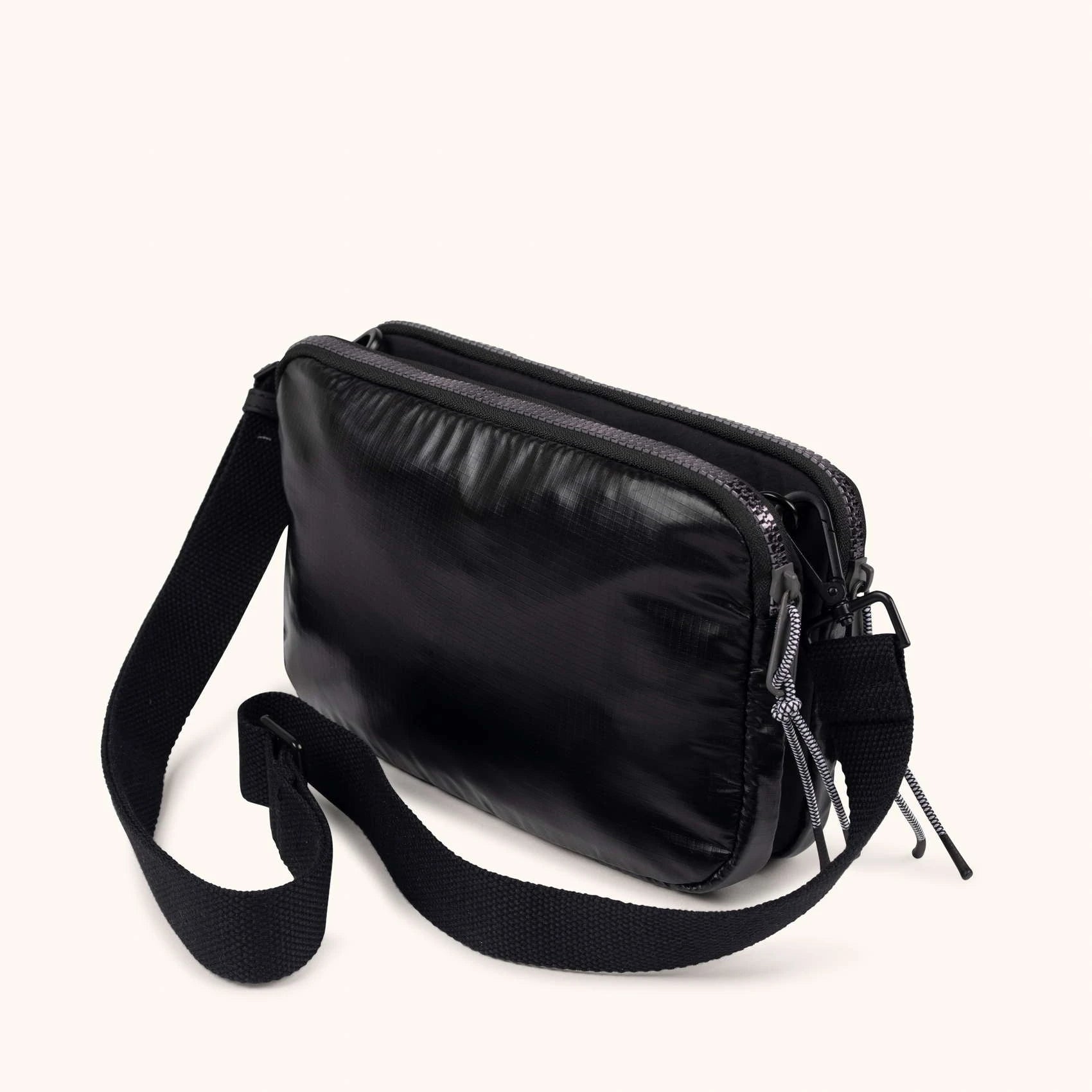 MUNICH DEEP Recycled Crossbody Double: black bag for women