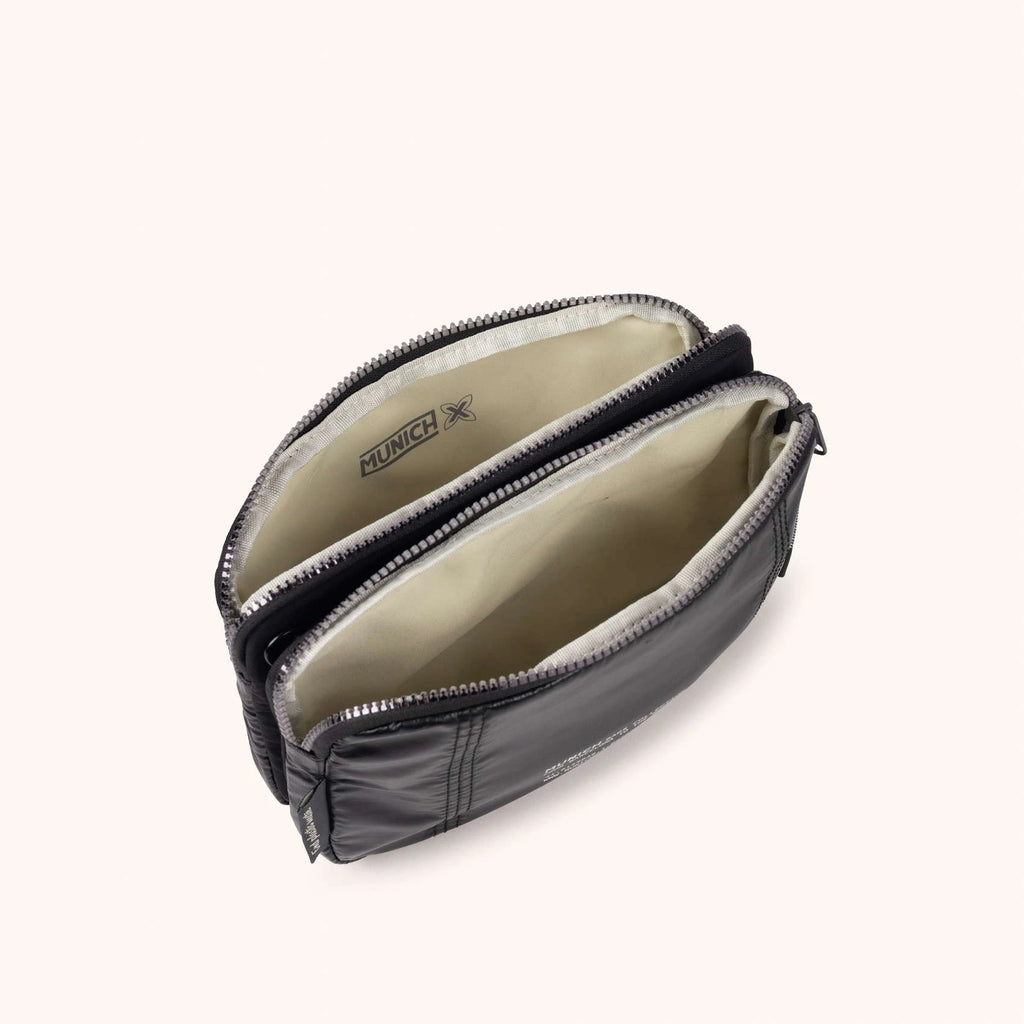 MUNICH DEEP Recycled Crossbody Double: negre bossa per a dona