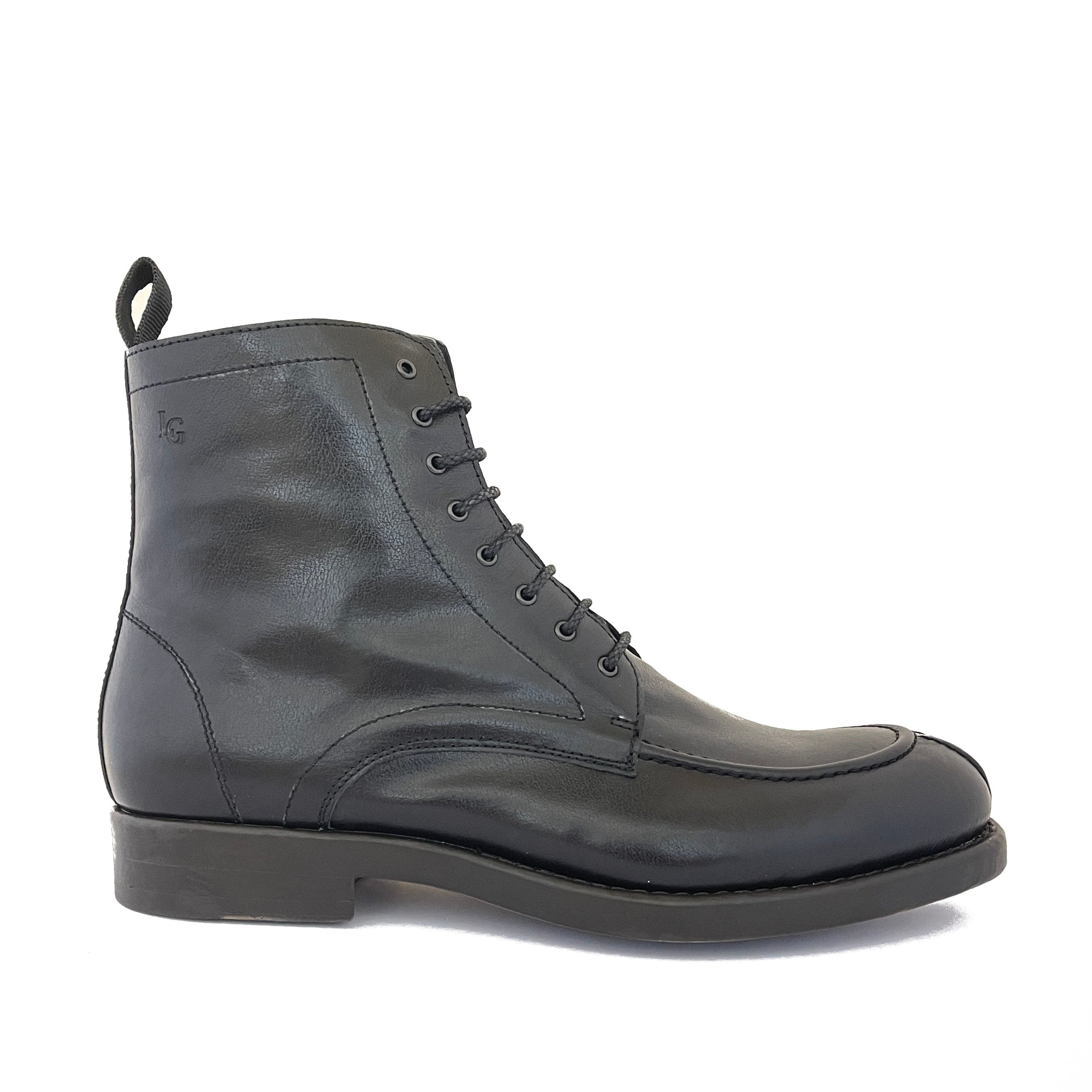 LUIS GONZALO 1966 BOTA Cordónes C-127 Cuero: brown boots for men