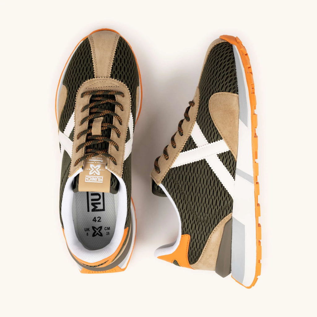 MUNICH Sapporo CLUB 198: green trainers for men