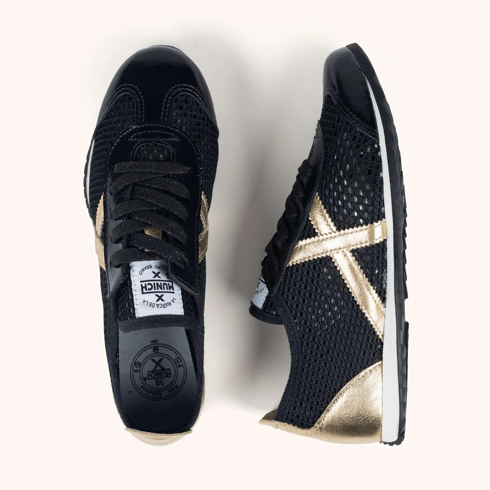 MUNICH Osaka 594: black trainers for women