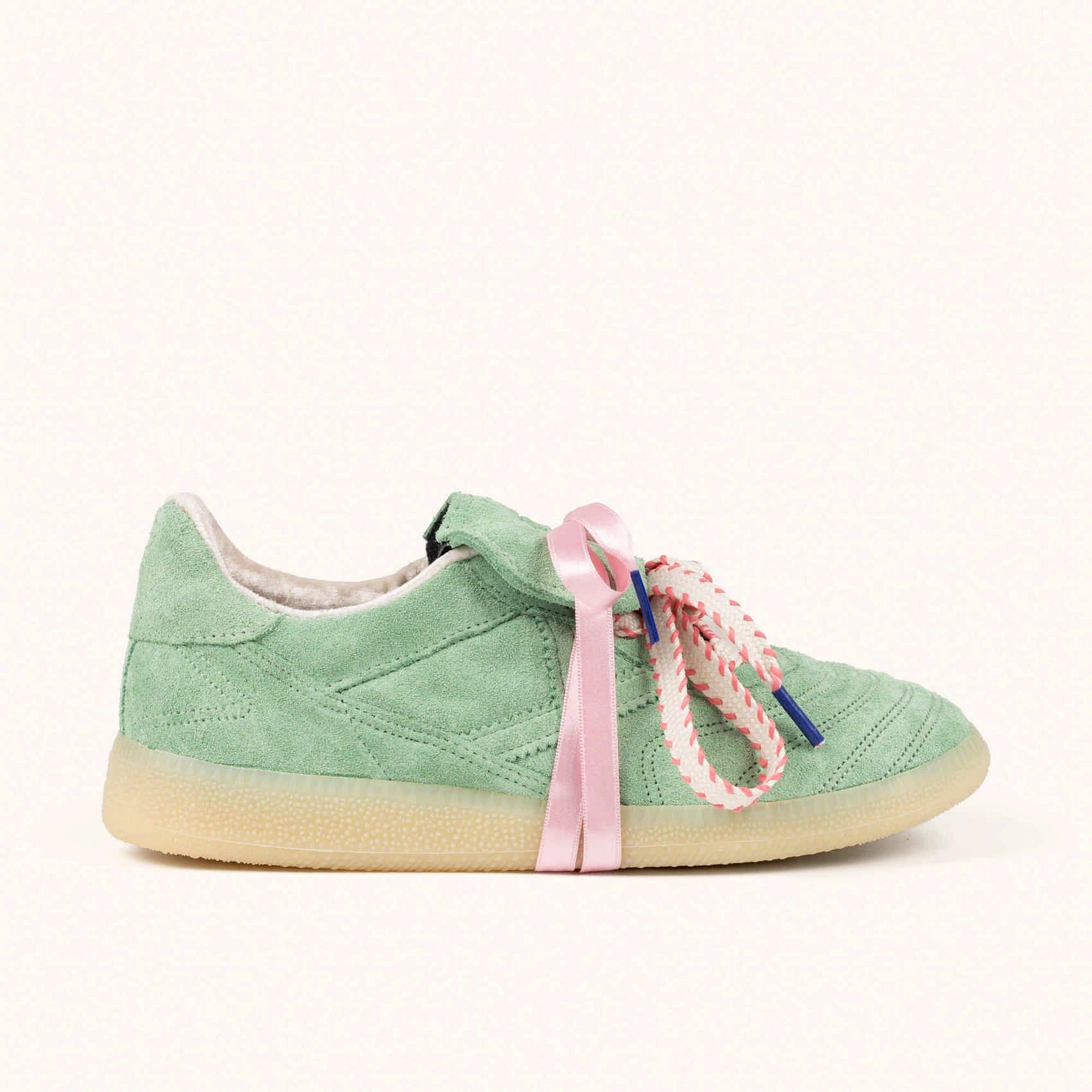MUNICH Mundial Strada Suede 04: green trainers for women