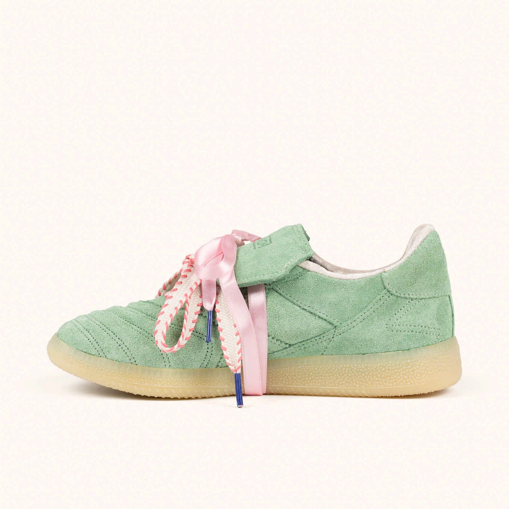 MUNICH Mundial Strada Suede 04: green trainers for women