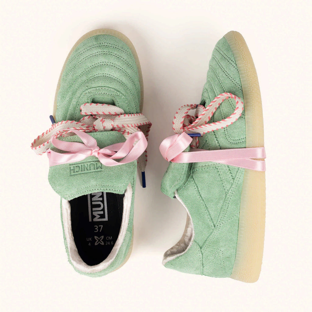 MUNICH Mundial Strada Suede 04: groen sneakers voor dames