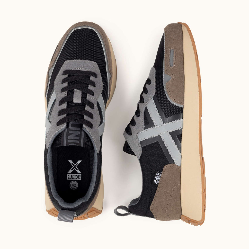 MUNICH Xemine 86: black trainers for men