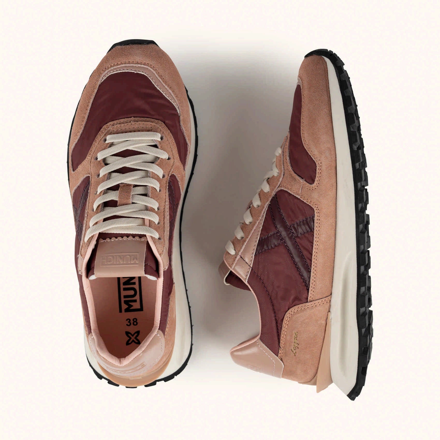 MUNICH Leggera WMN: rood sneakers unisex