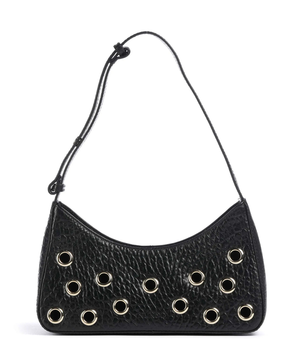 NUNOO Apollo 2 Eyelet NEW Zealand Black W GOLD: noir sac pour femme