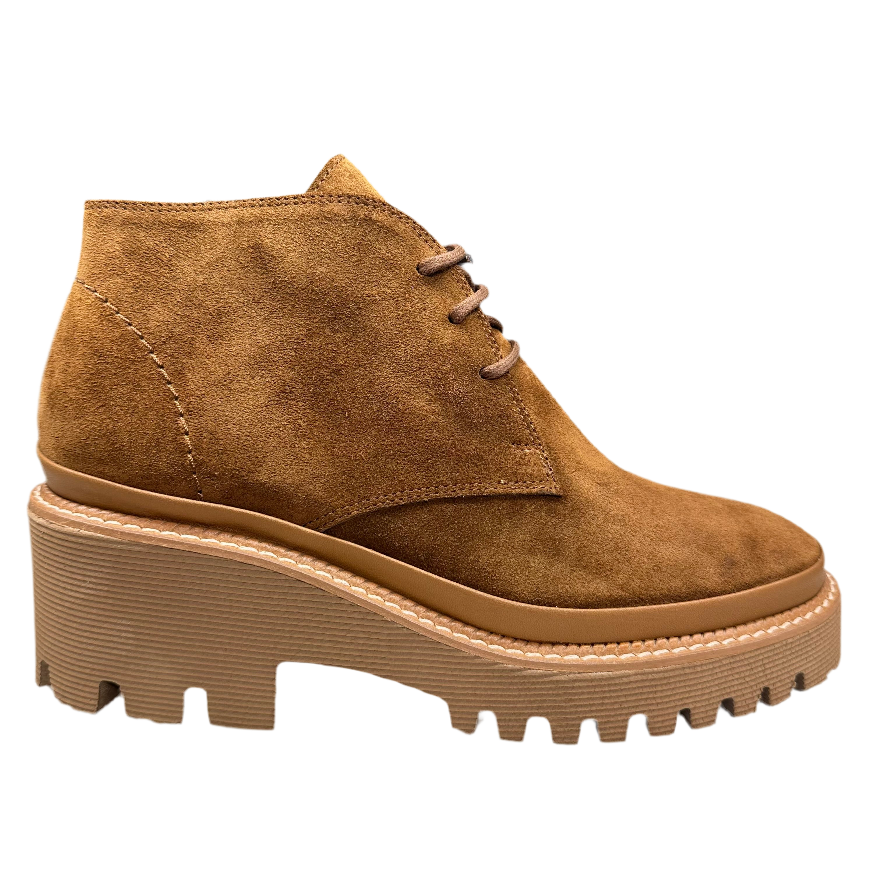 PONS QUINTANA Carmen Toffee: brown ankle boots for women