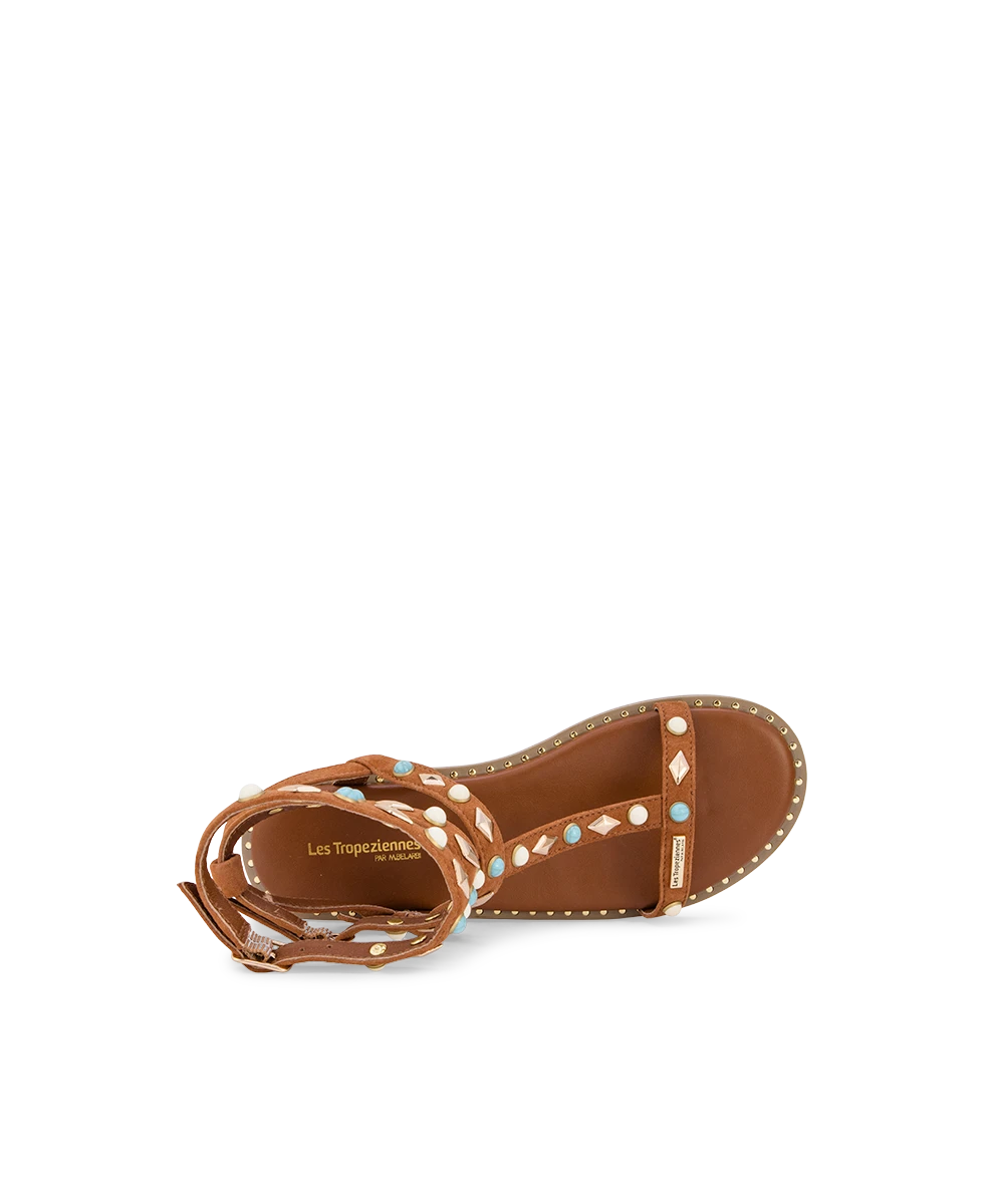 LES TROPEZIENNES Corika: brun sandaler til kvinder