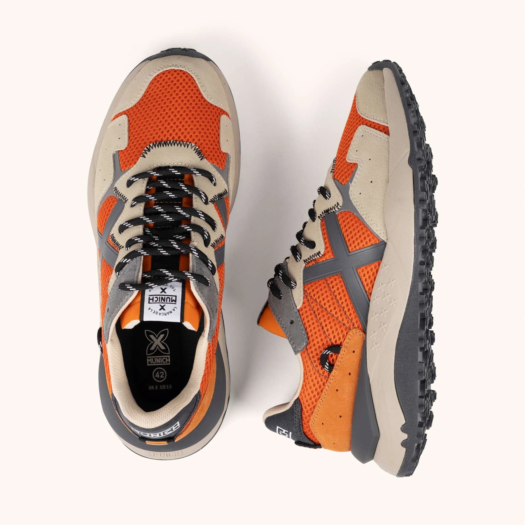 MUNICH Shibuya 34: naranja trainers for men