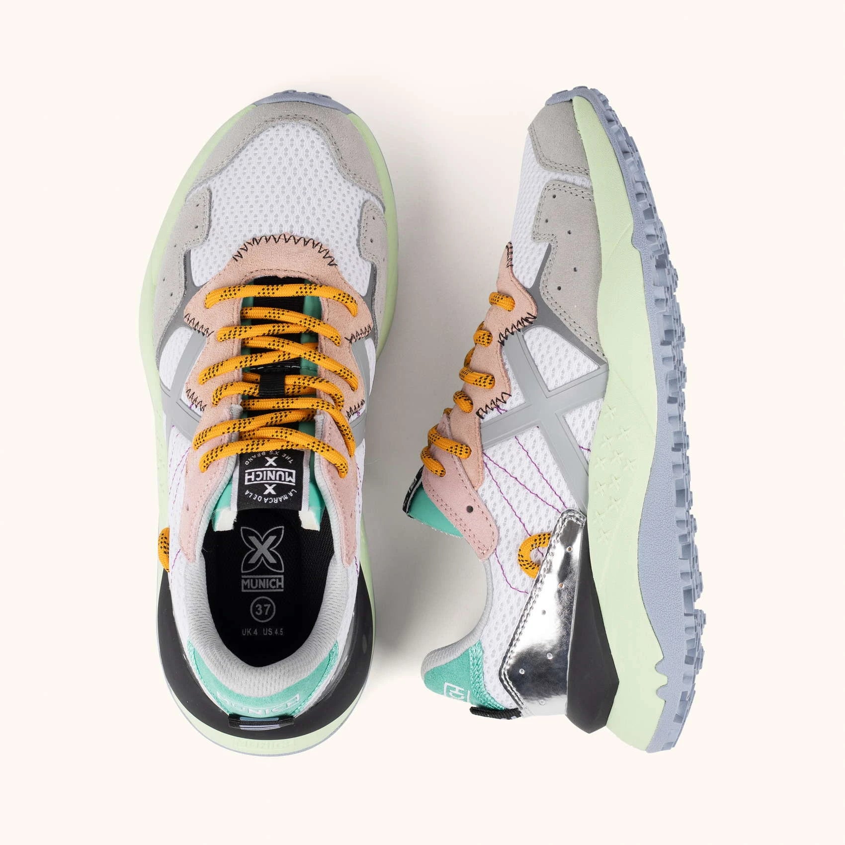 MUNICH Shibuya WMN 40: white trainers for women