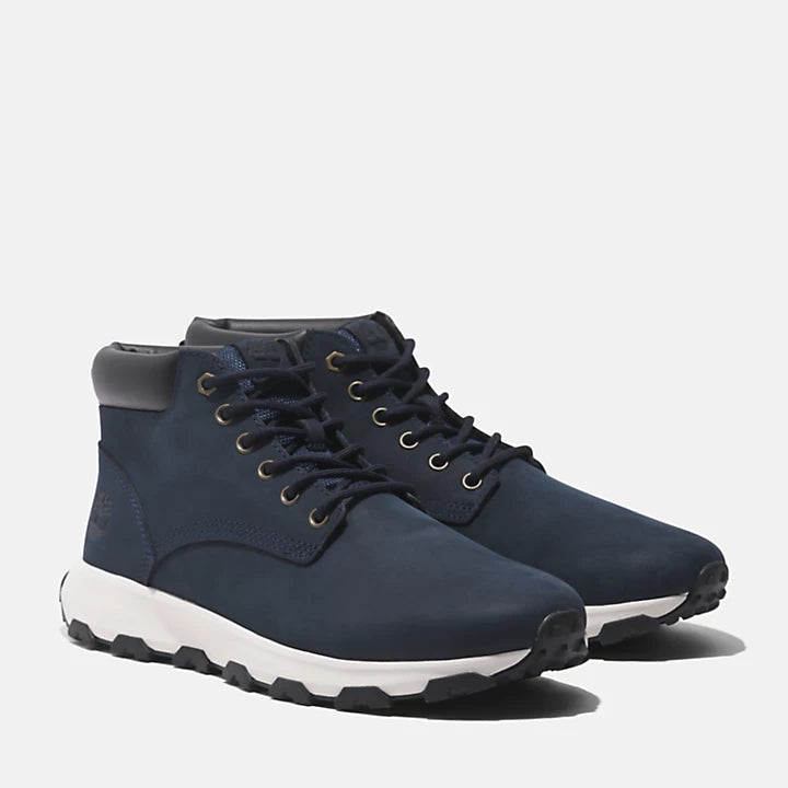TIMBERLAND MID LACE Chukka Windsor PARK NAVY BLUE: blauw sneakers voor heren