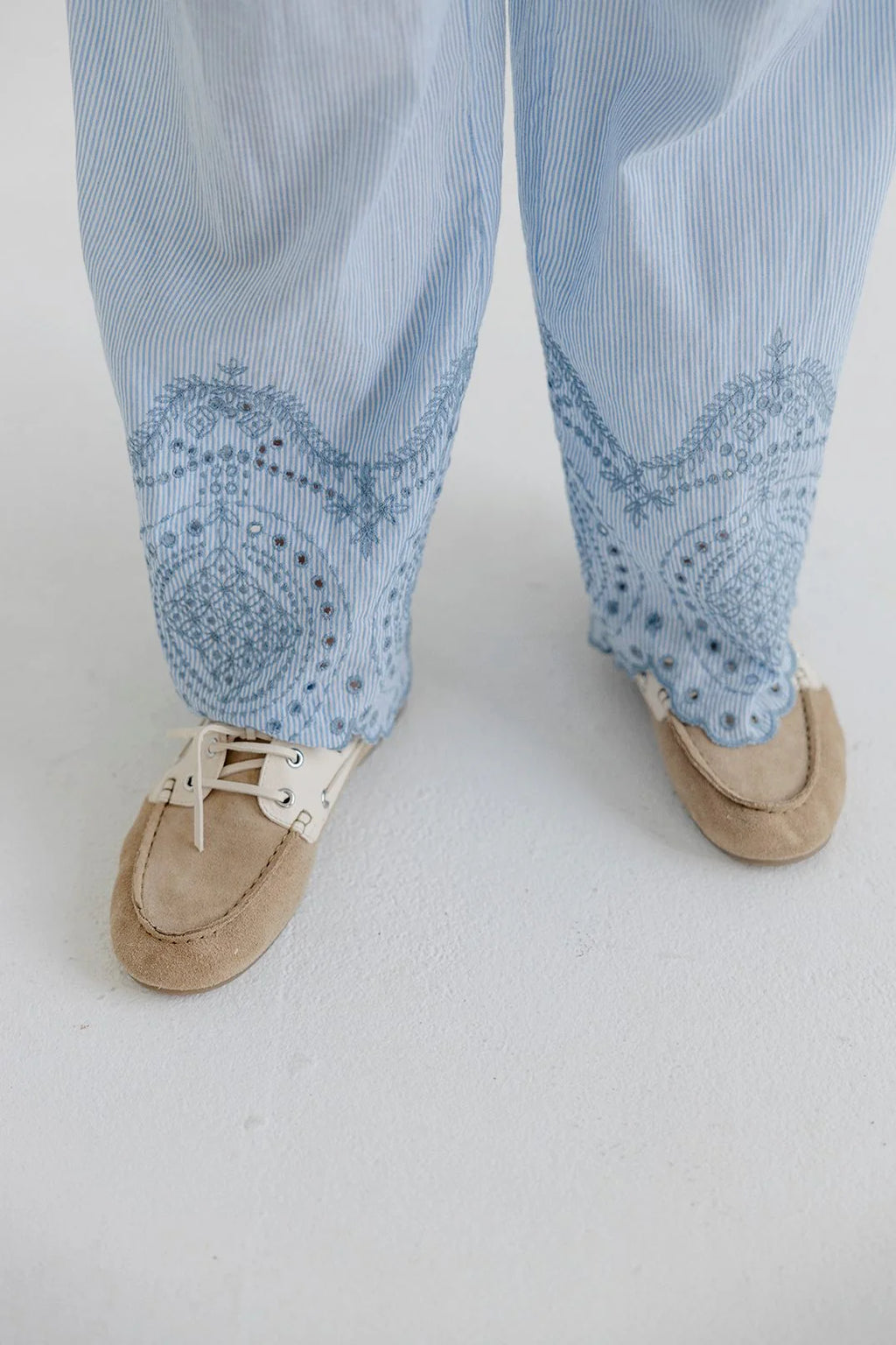 PROJECT AJ117 Cadera 620 SKY CROP: 蓝色 长裤 女士