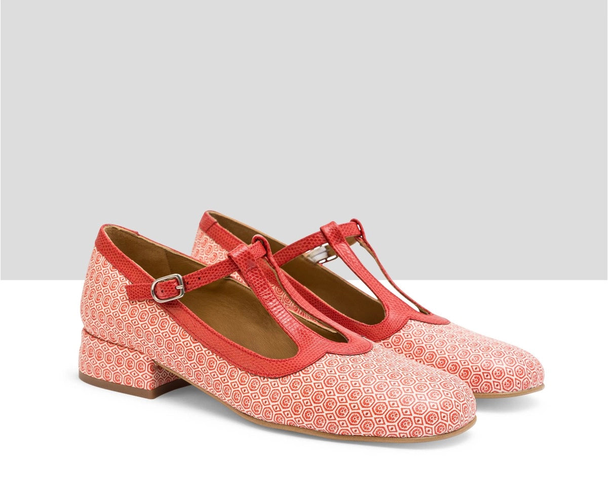 AUDLEY Lucia Trival: red sandals for women