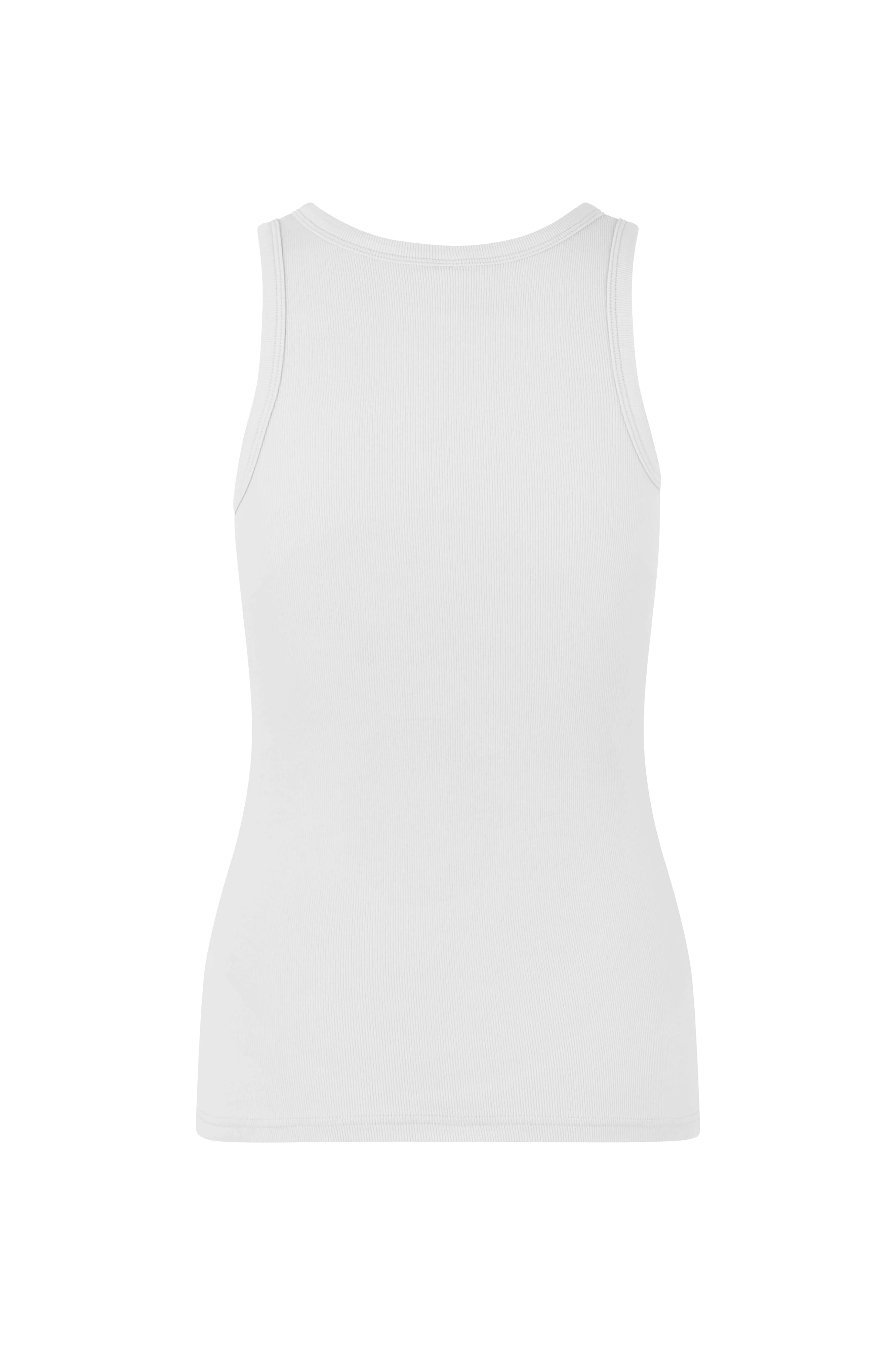 SAMSOE Alexo TANK 7542-PRAW White: white T-shirt for women