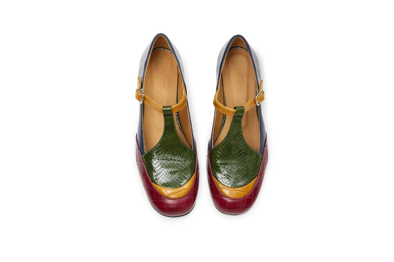 AUDLEY | ZAPATOS DE VESTIR | MUJER | RABAT MARSALA | MULTICOLOR