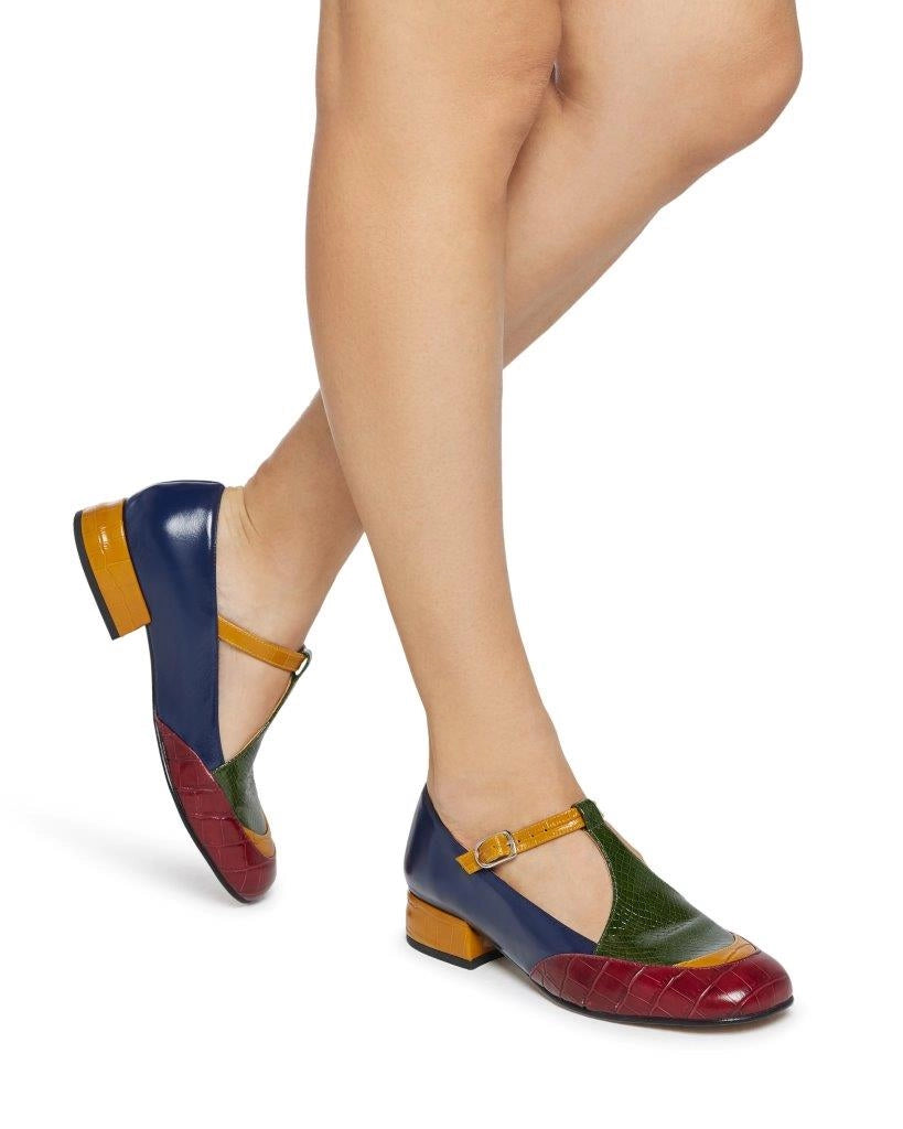 AUDLEY | ZAPATOS DE VESTIR | MUJER | RABAT MARSALA | MULTICOLOR