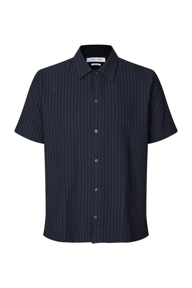 SAMSOE AVAN JX Shirt 14698: blue shirt for men