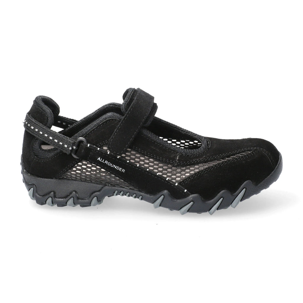 ALLROUNDER NIRO C.suede N 84/O.MESH 84 Black/black: czarny buty dla kobiet