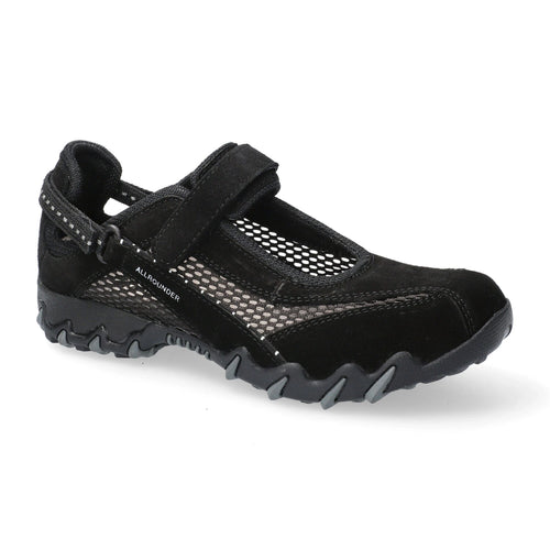 ALLROUNDER NIRO C.suede N 84/O.MESH 84 Black/black: ブラック シューズ レディース