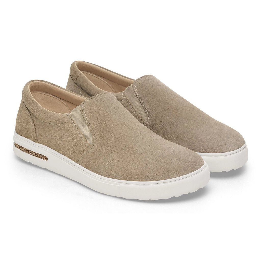 BIRKENSTOCK Oswego LEVE Taupe Narrow: beige zapatilla unisex