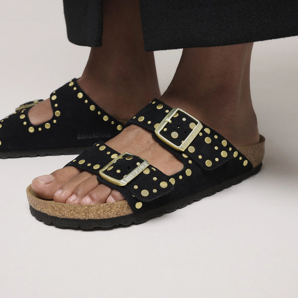 BIRKENSTOCK Arizona Rivet LEVE Black: sort sandaler til kvinder