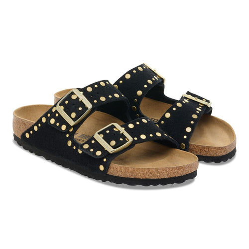 BIRKENSTOCK Arizona Rivet LEVE Black: black sandals for women